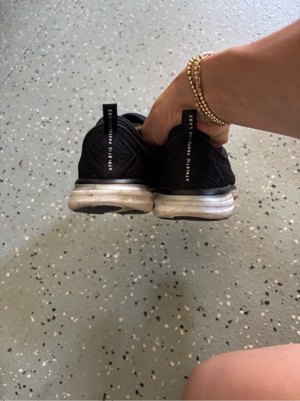 Black Knit apl Sneakers